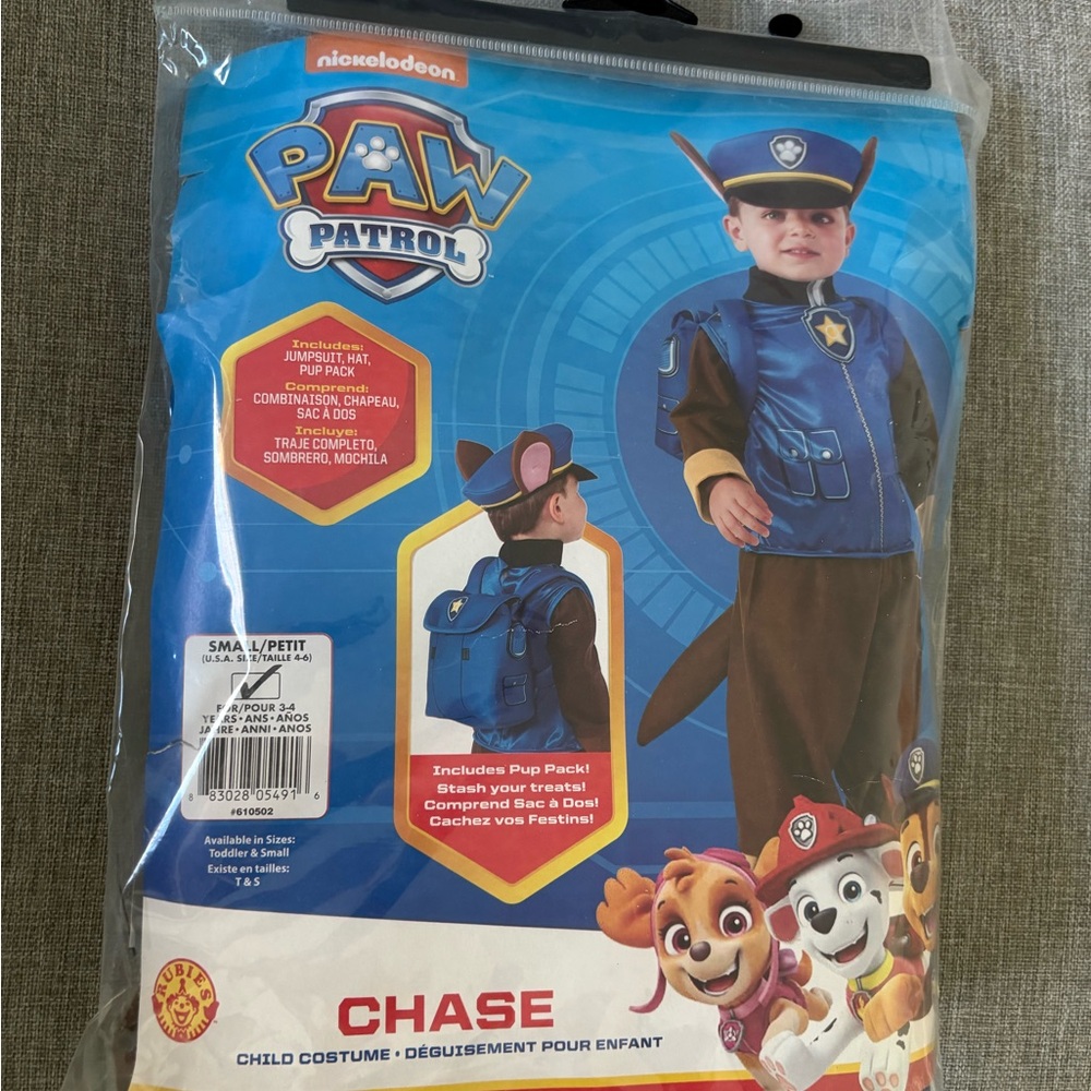 PAW Patrol Chase Costume in Blue and Brown